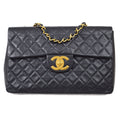 CHANEL 1994-1996 Classic Flap Maxi Black Lambskin 92998