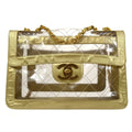 CHANEL 1995 PVC Quilted Classic Flap Maxi AK34112c
