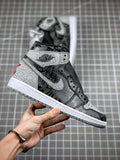 Designer Air Jordan 1 OG "Rebellionaire" Black Ash Rebellion