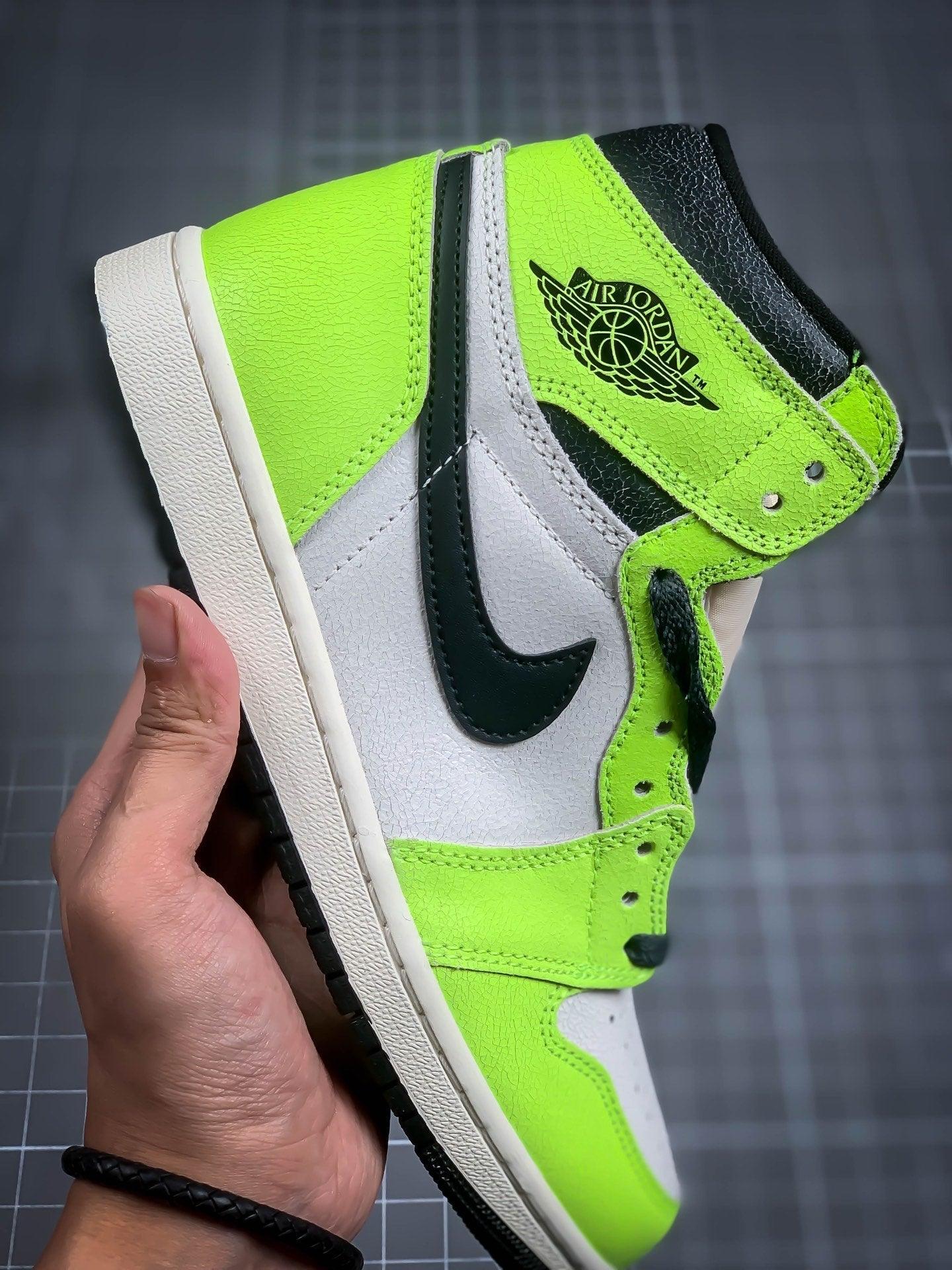 Designer Air Jordan 1 Retro High Og "ObsiGLAMIan" GlamIuoresGLAMInt Green