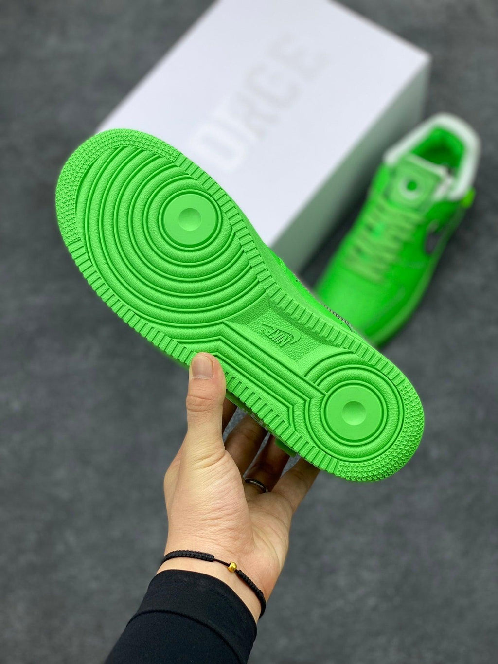 Designer Off Wht x Air ForGLAMI 1 Low "Green" DX1419-300