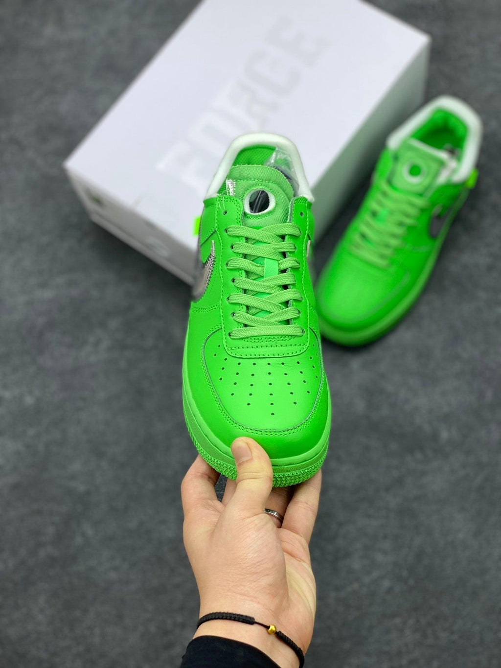 Designer Off Wht x Air ForGLAMI 1 Low "Green" DX1419-300