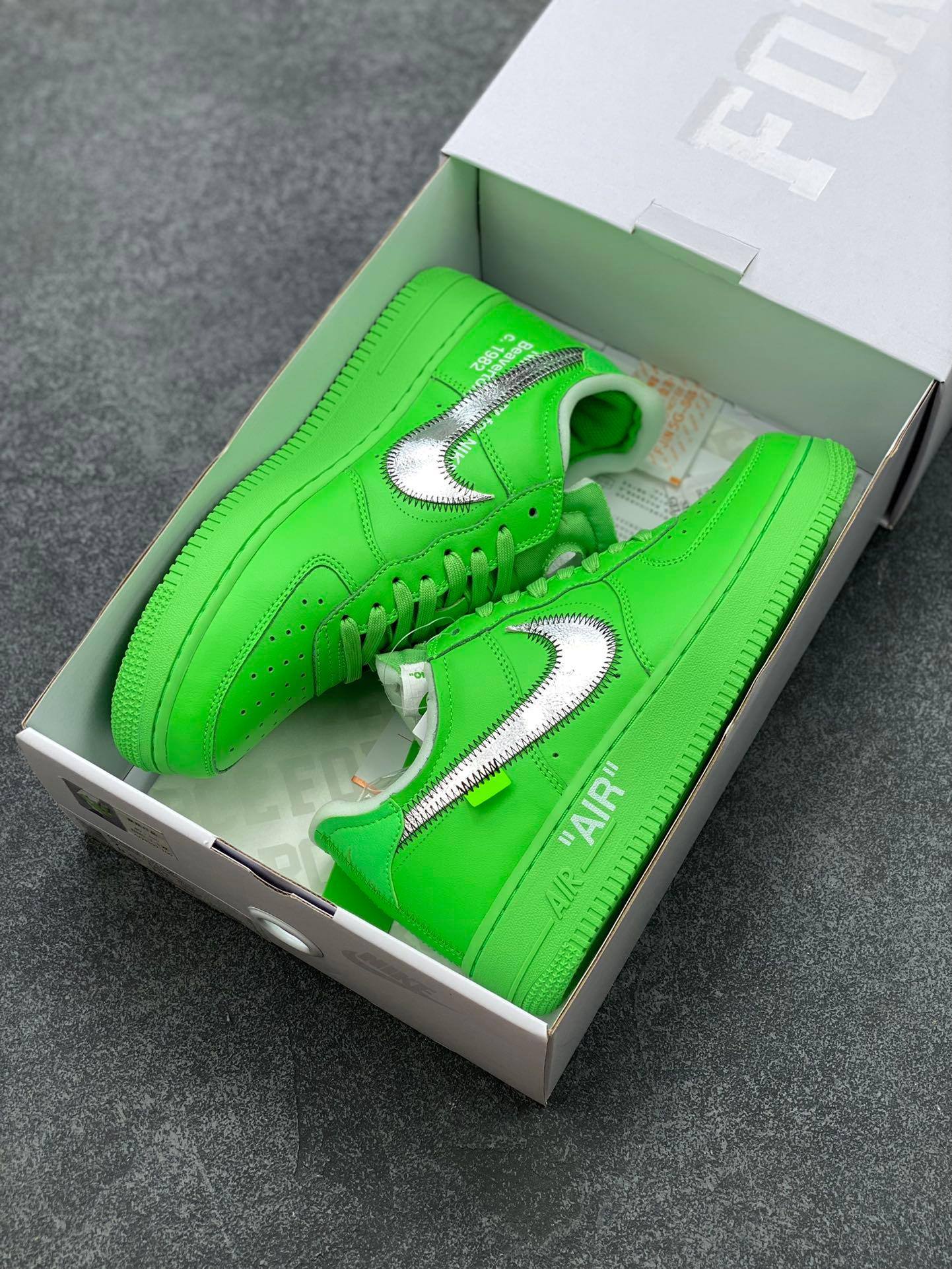 Designer Off Wht x Air ForGLAMI 1 Low "Green" DX1419-300