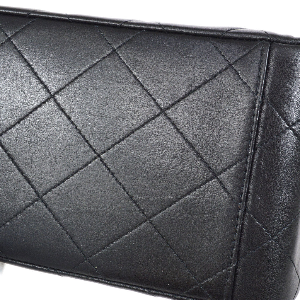 CHANEL 1991-1994 Black Lambskin Classic Flap Maxi 75041