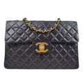 CHANEL 1994-1996 Classic Flap Maxi Black Lambskin 75151