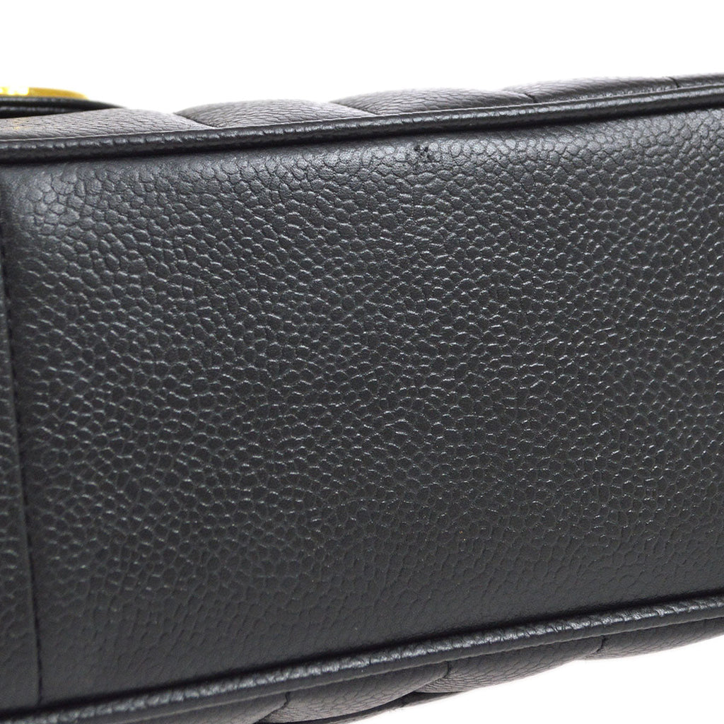 CHANEL 1994-1996 Big CC Vertical Classic Flap Jumbo Black Caviar 74701