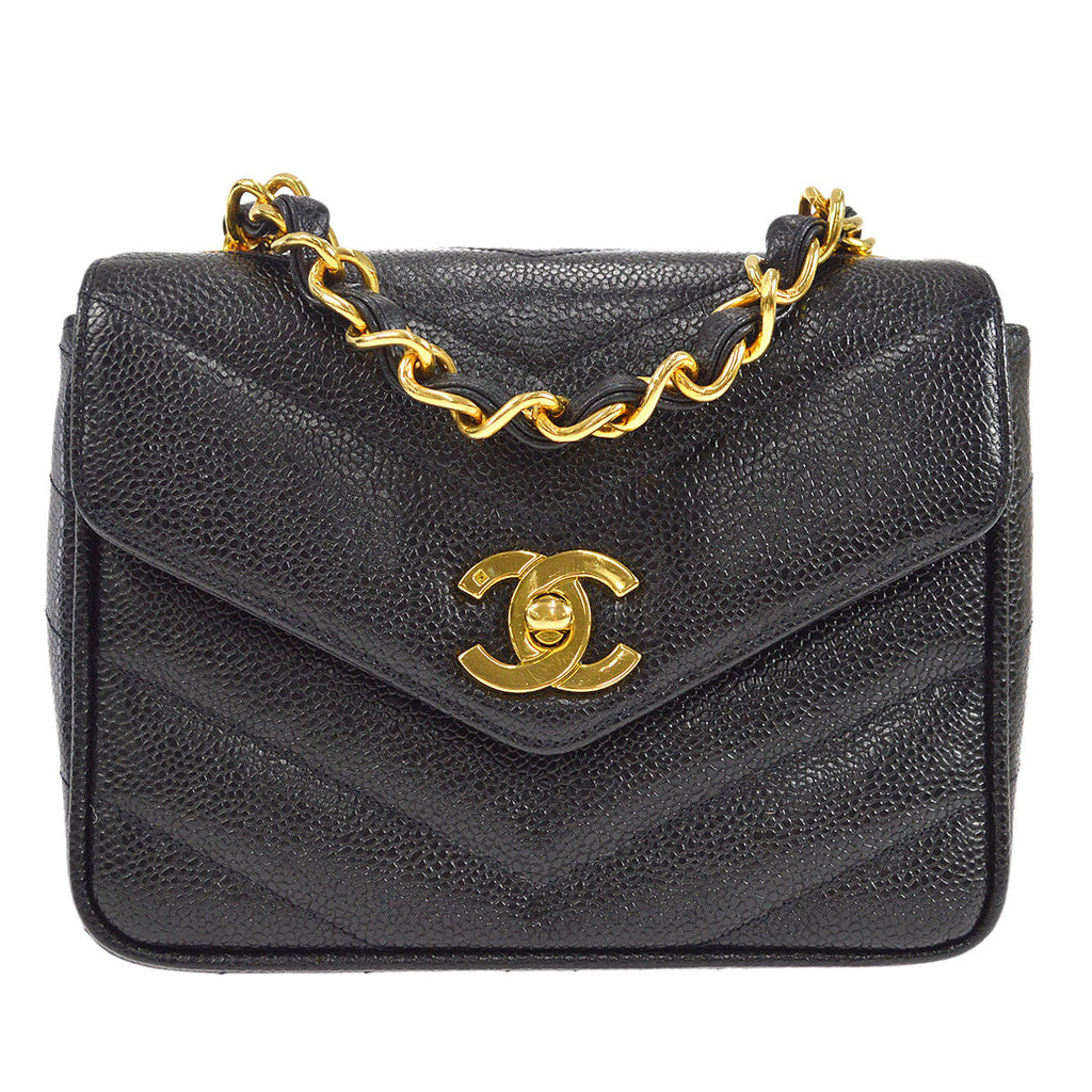 CHANEL 1994-1996 Mini Chevron Letter Flap 55604