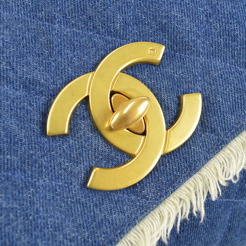 CHANEL 1991-1994 Big CC Maxi Straight Flap 55605
