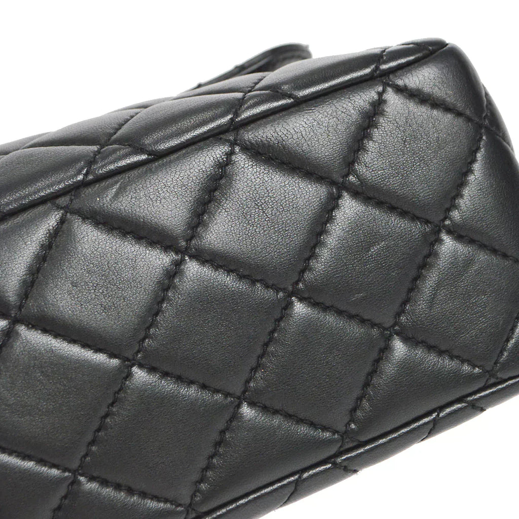 CHANEL 1996-1997 Classic Flap Jumbo Black Lambskin 46427