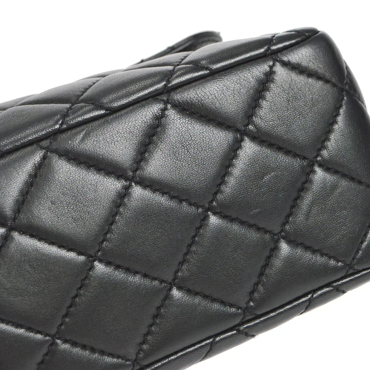 CHANEL 1996-1997 Classic Flap Jumbo Black Lambskin 46427