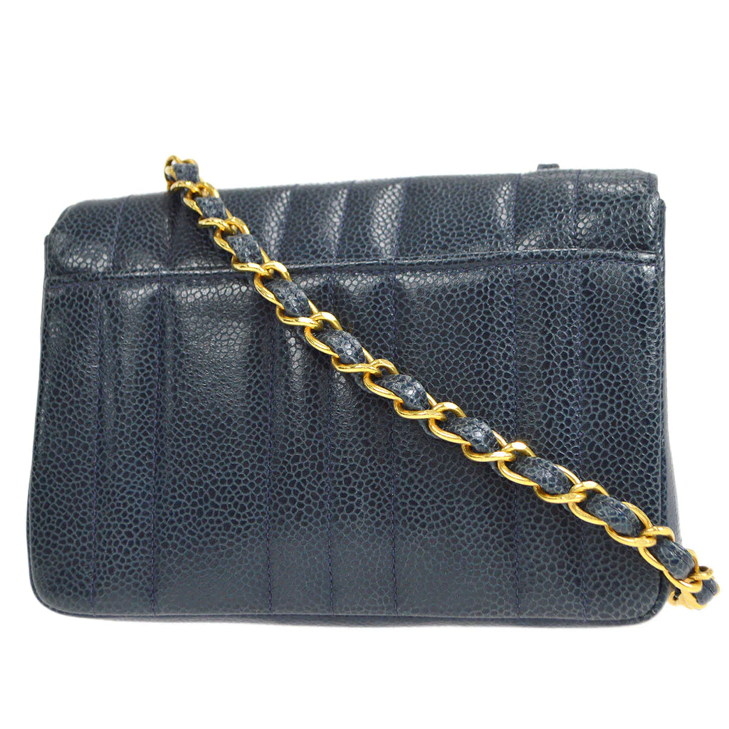 CHANEL 1994-1996 Vertical Straight Flap Mini 56462