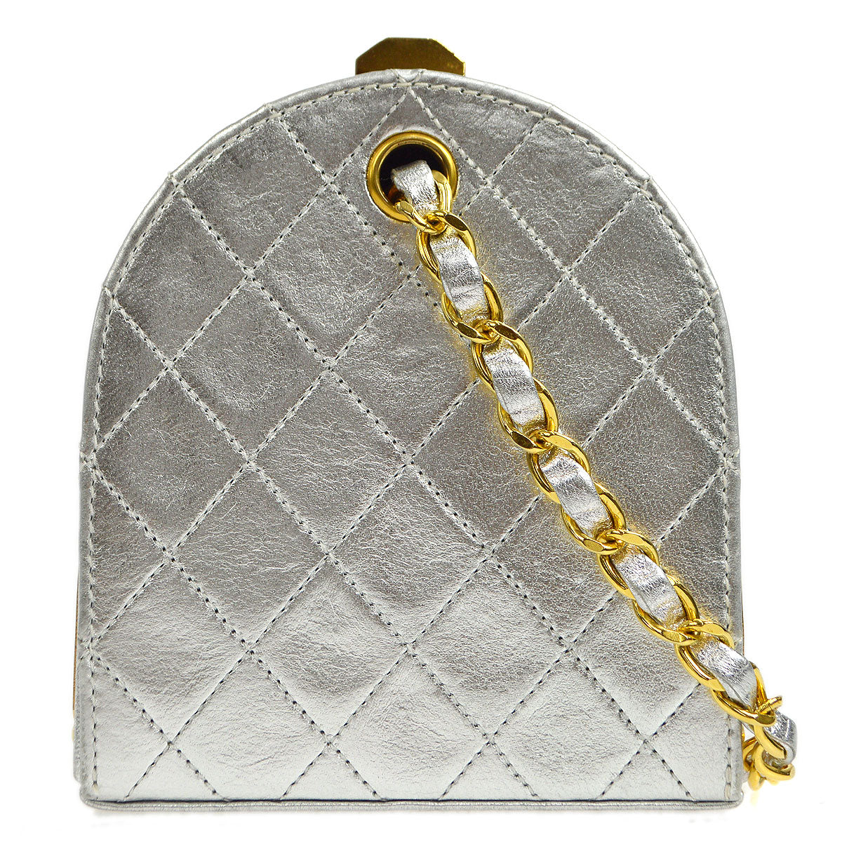 CHANEL 1989-1991 Kisslock Shoulder Bag Micro