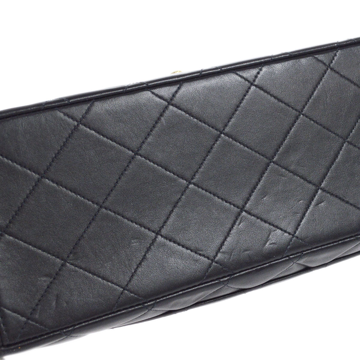 CHANEL 1994-1996 Classic Flap Maxi Black Lambskin 66455