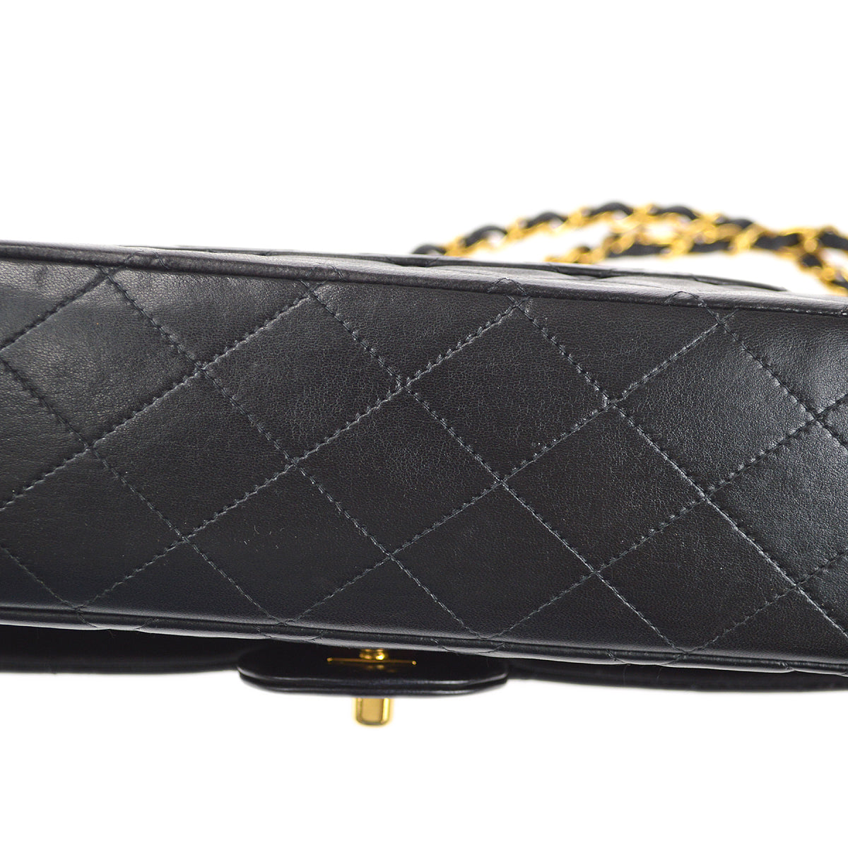 CHANEL 1994-1996 Classic Double Flap Medium Black Lambskin 67898