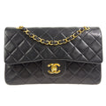 CHANEL 1996-1997 Classic Double Flap Small Black Lambskin 66942
