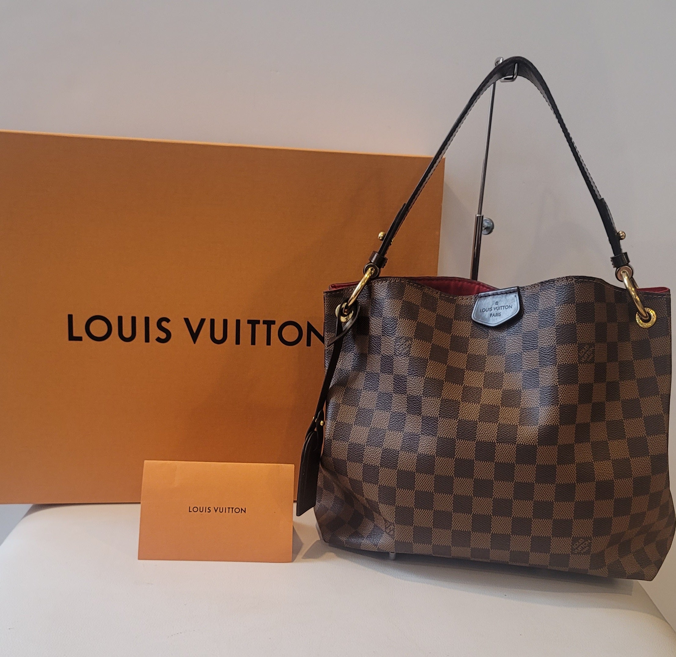 LOUIS VUITTON Damier Ebene Graceful PM