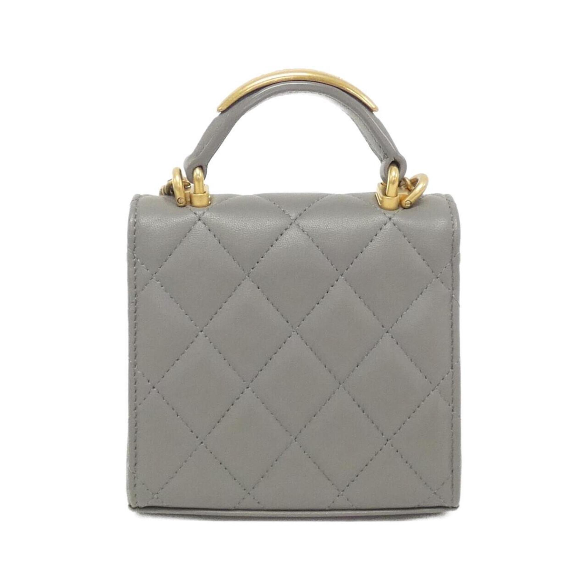 Chanel Leather Handle Bag with Box and Dust Bag