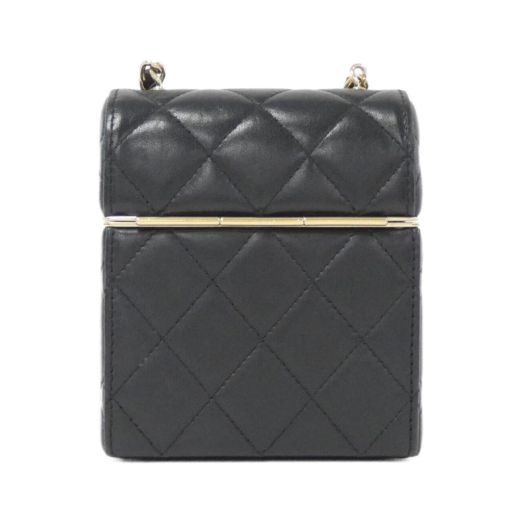 Chanel Leather Vanity Bag with Dust Bag  Card and Mirror