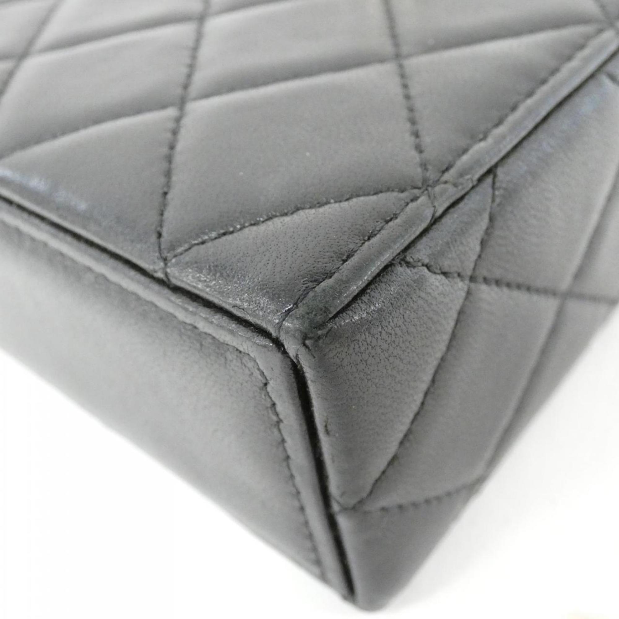 Chanel Leather Vanity Bag with Dust Bag  Card and Mirror
