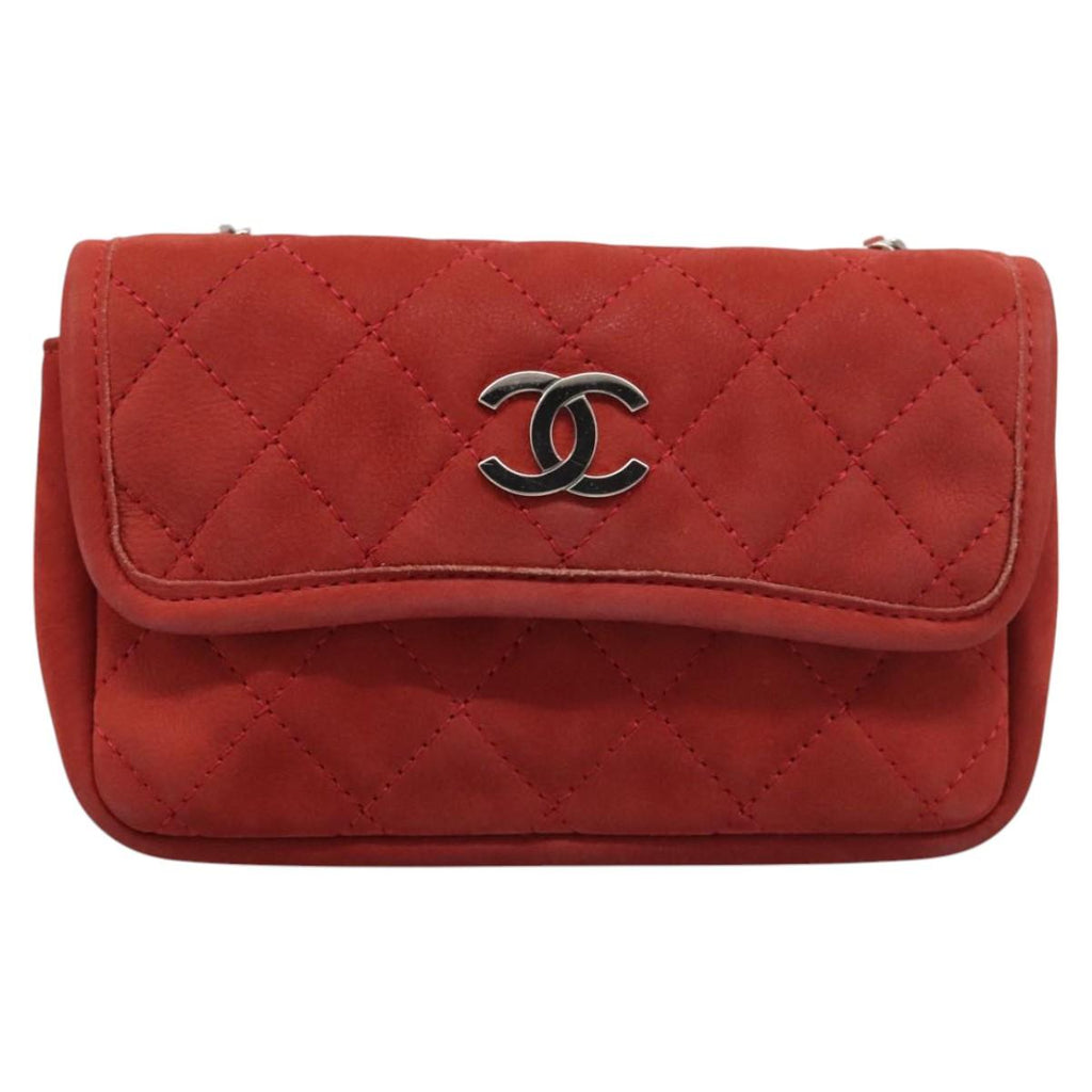 Chanel Timeless Suede Shoulder Bag with  Card