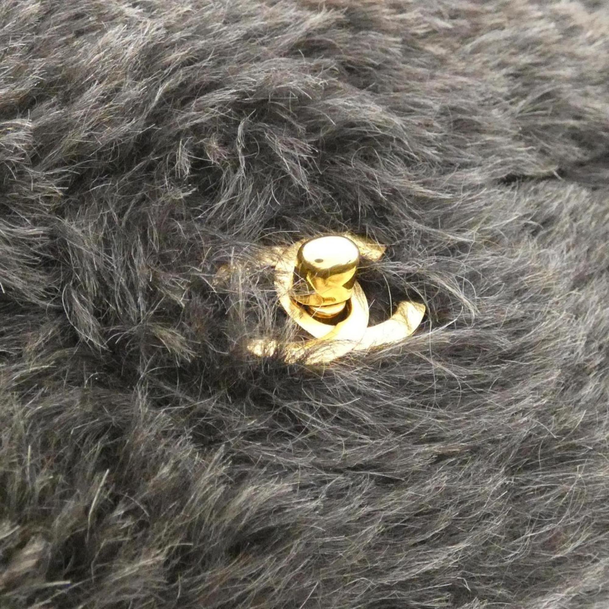 Chanel Fur Handle Bag with  Card