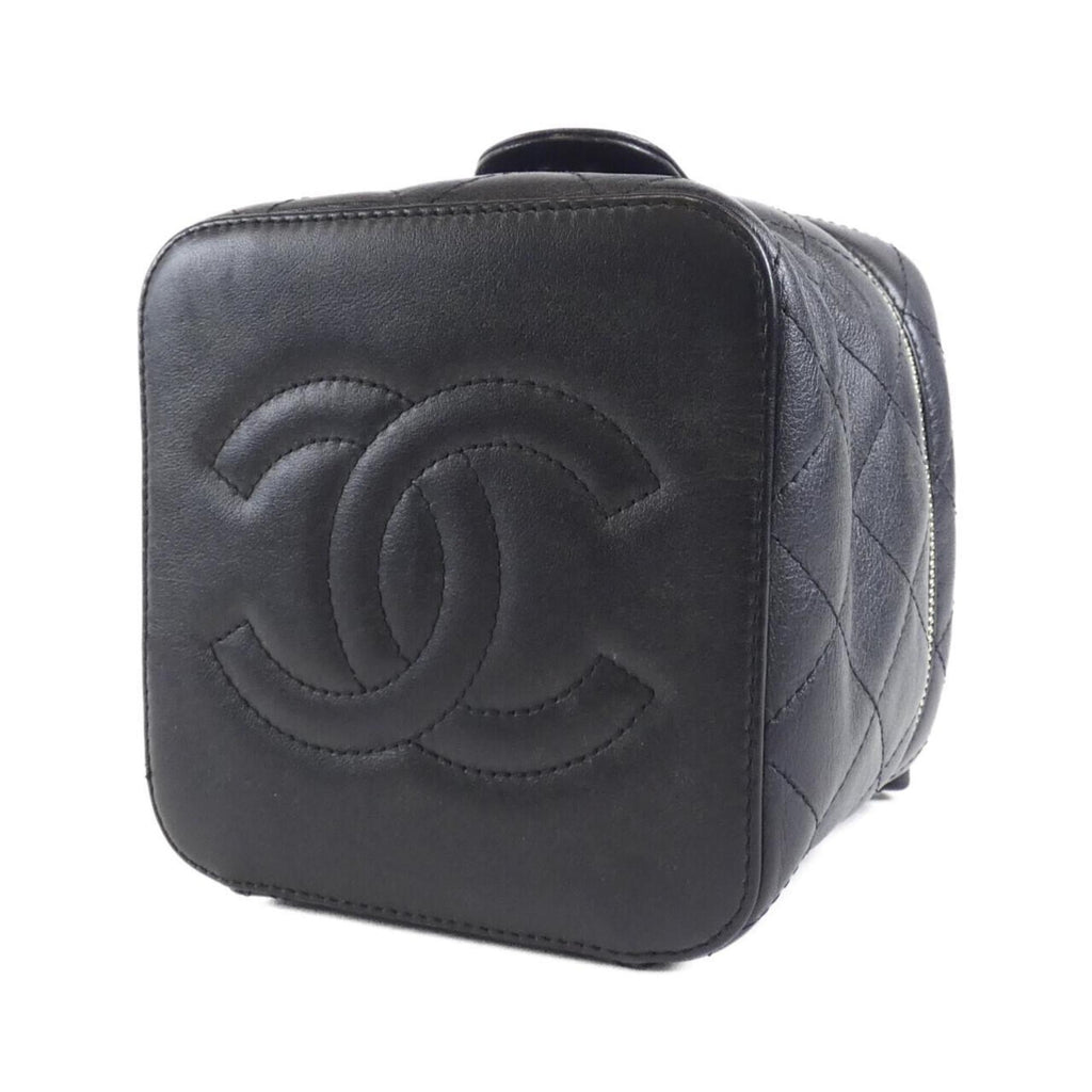 Chanel Leather Vanity Bag with Dust Bag and Mirror