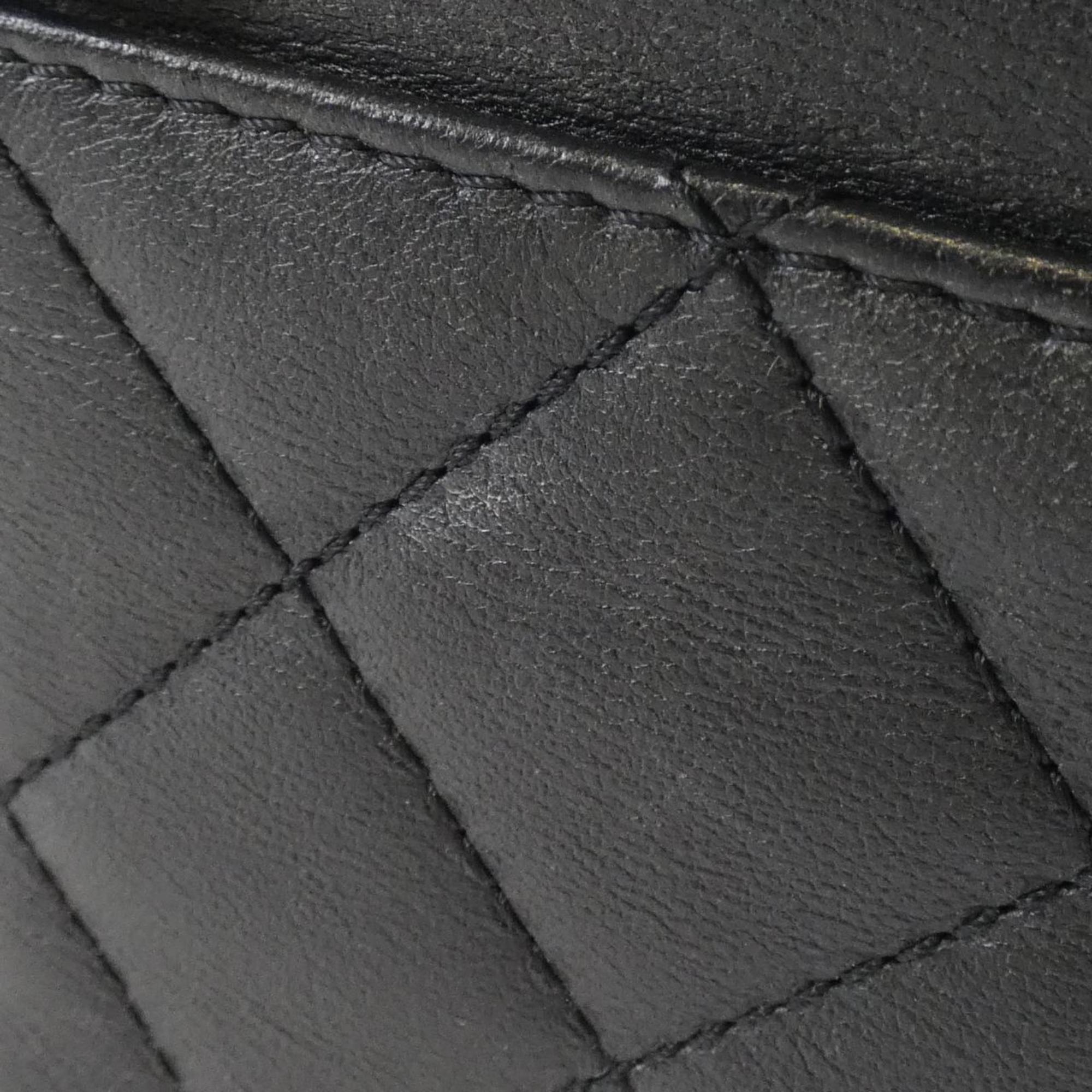 Chanel Leather Vanity Bag with Dust Bag and Mirror