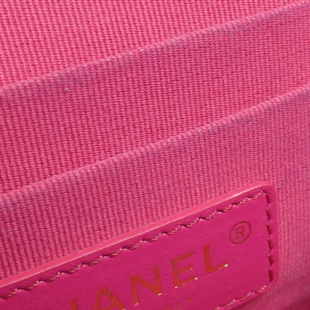 Chanel Leather Vanity Bag with Dust Bag and Mirror