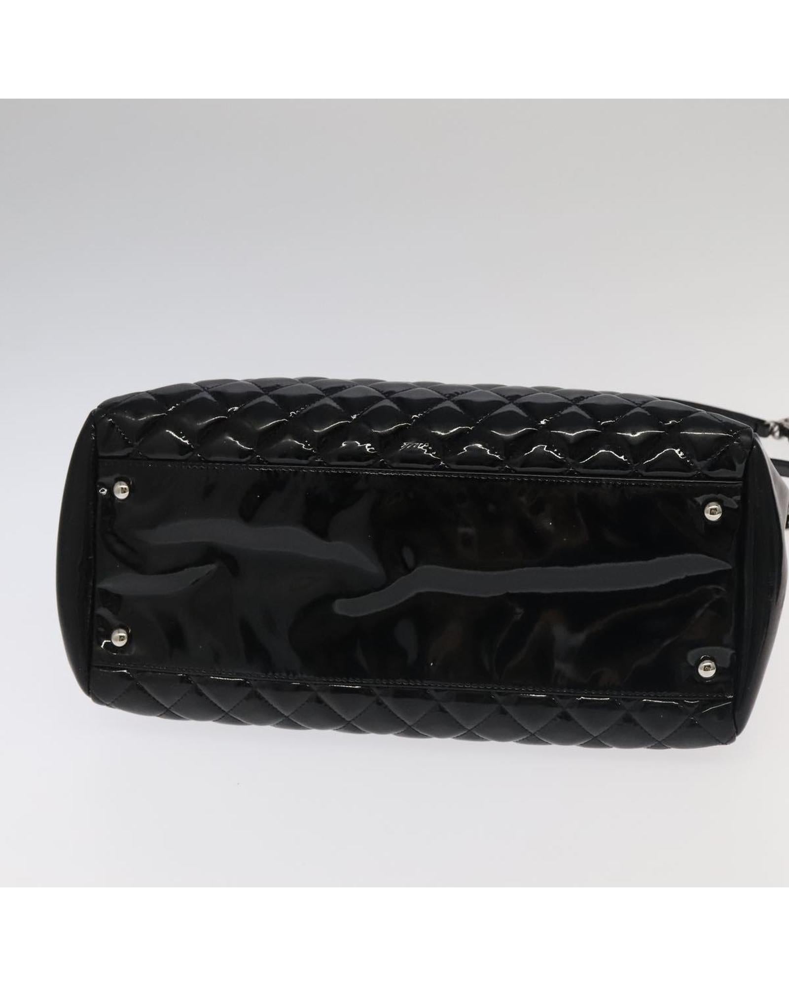 CHANEL Matelasse Chain Shoulder Bag with Enamel Finish and CC Logo