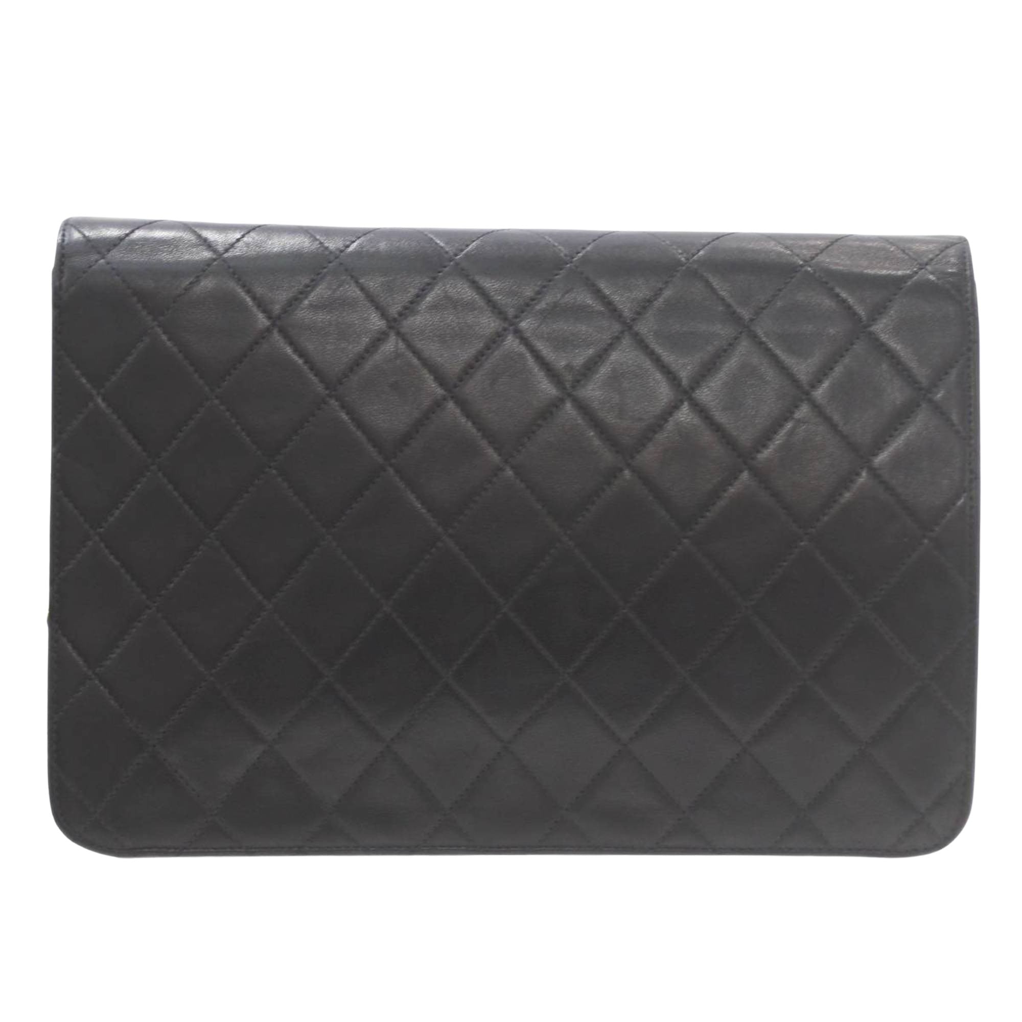 Chanel Timeless Leather Handbag with Box and ity Card