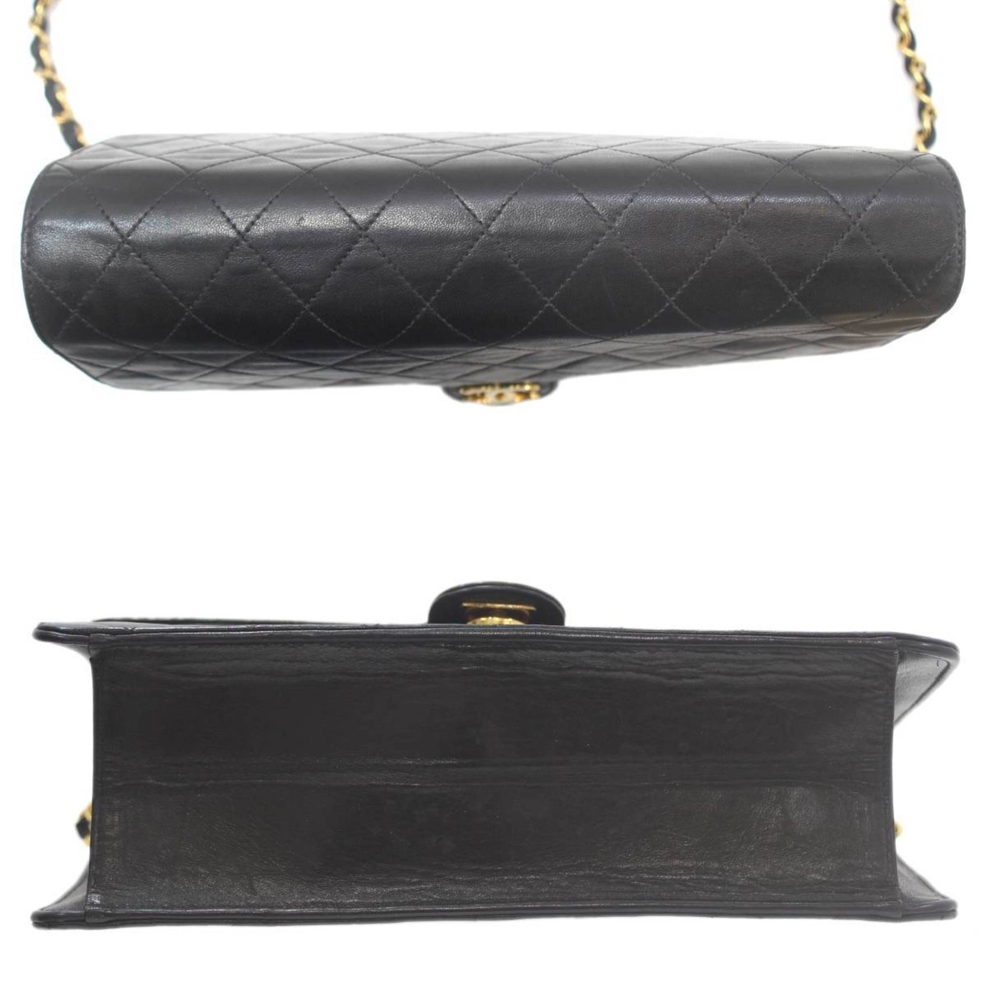 Chanel Timeless Leather Handbag with Box and ity Card