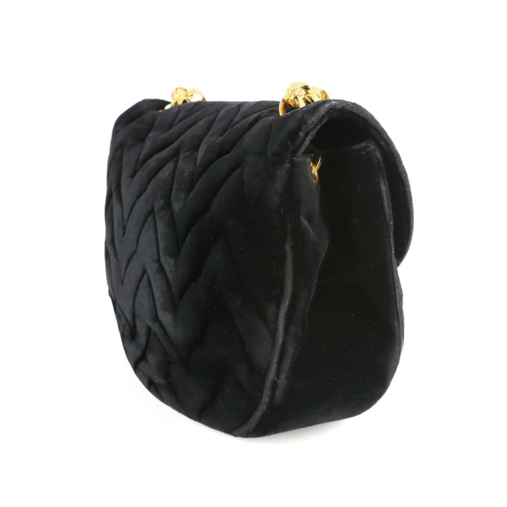 Chanel Velvet Quilted Shoulder Bag