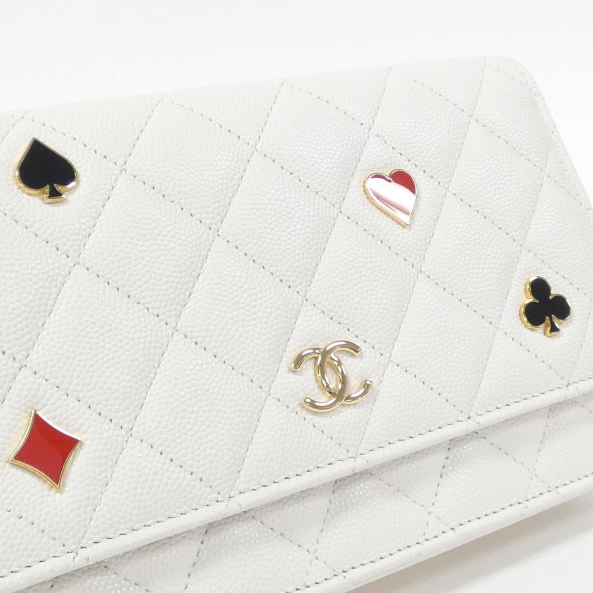 Chanel Leather Wallet On Chain with Box and Dust Bag