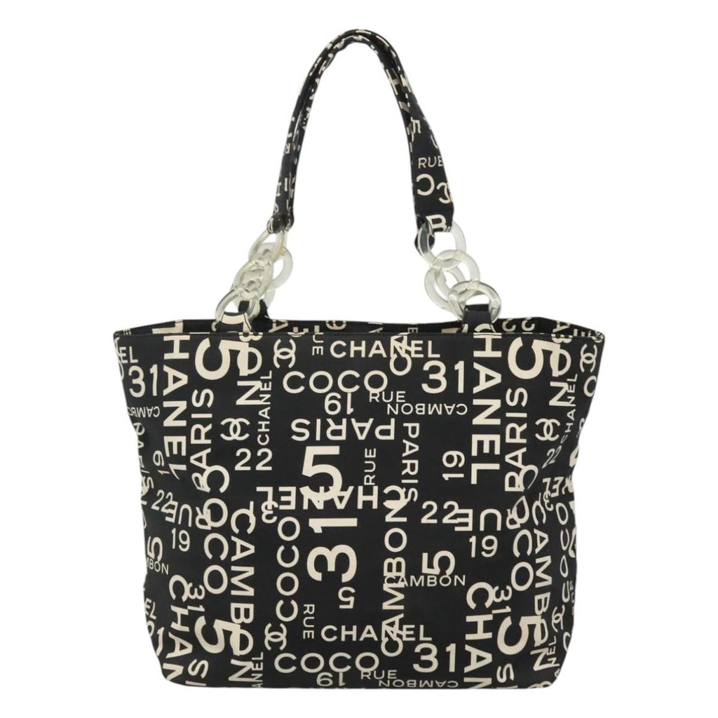 Chanel Cambon Canvas Tote Bag with  Card