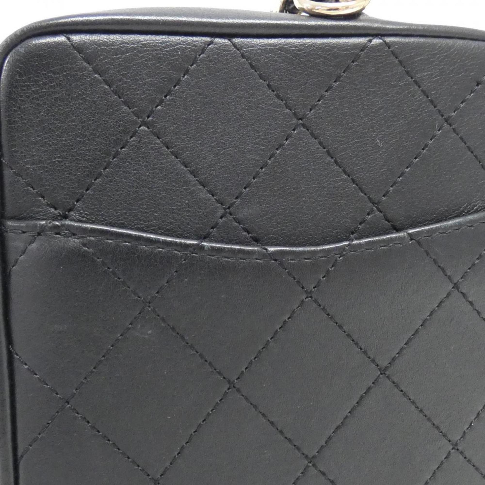 Chanel Chanel Quilted Lambskin Leather Shoulder Bag