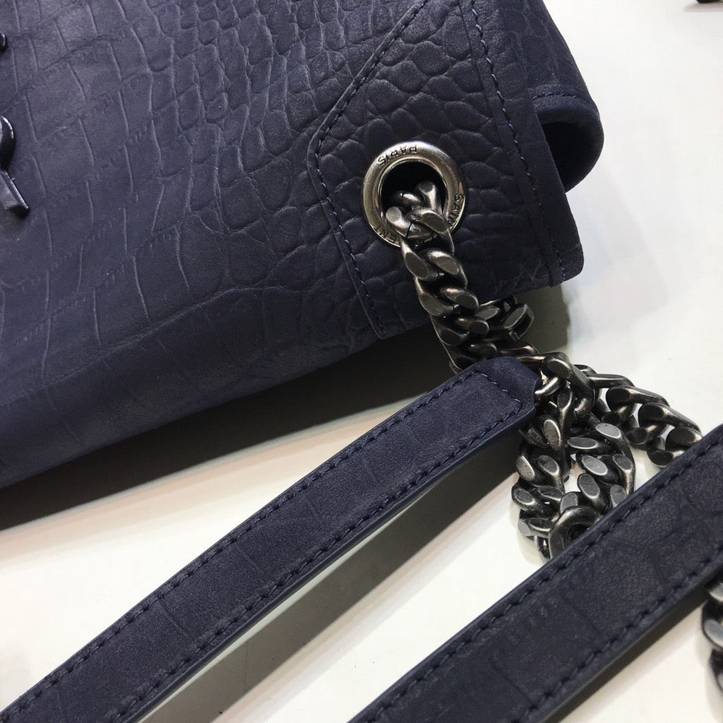 GLAMI Niki MeGLAMIum Chain Bag In-Embossed NavyÃ‚Â For Women 11in/28cm YSL