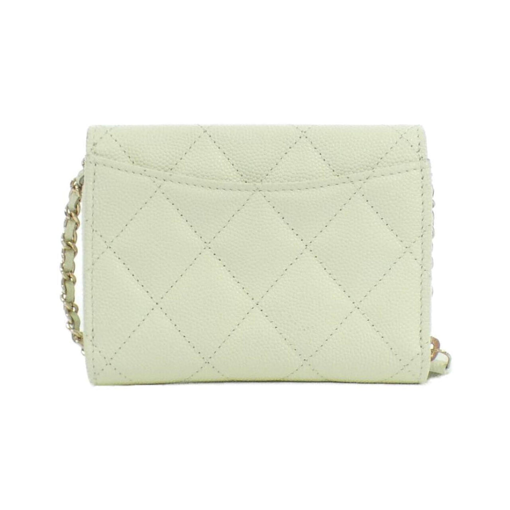 Chanel Leather Card Holder with Dust Bag and  Card
