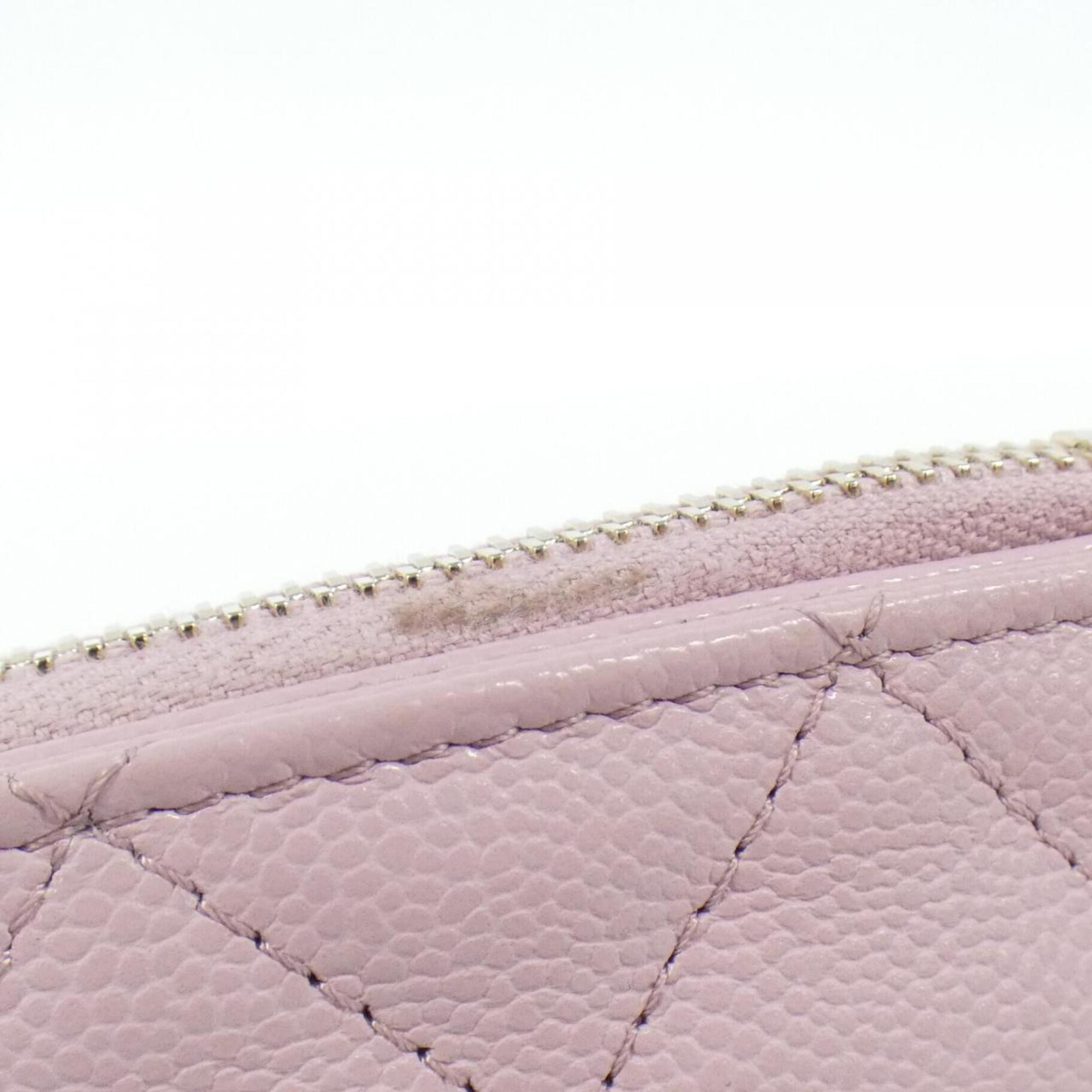 Chanel Leather Wallet with Box and Dust Bag Good Condition