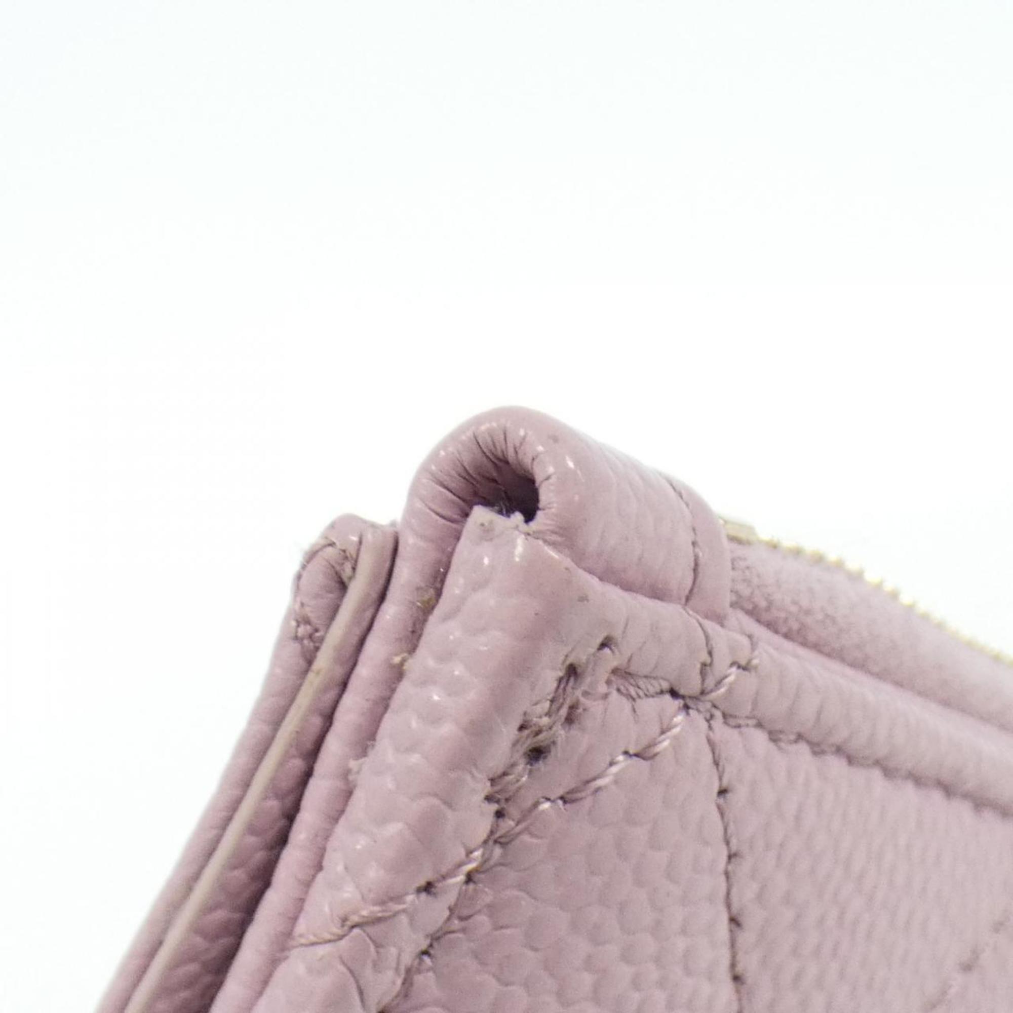 Chanel Leather Wallet with Box and Dust Bag Good Condition