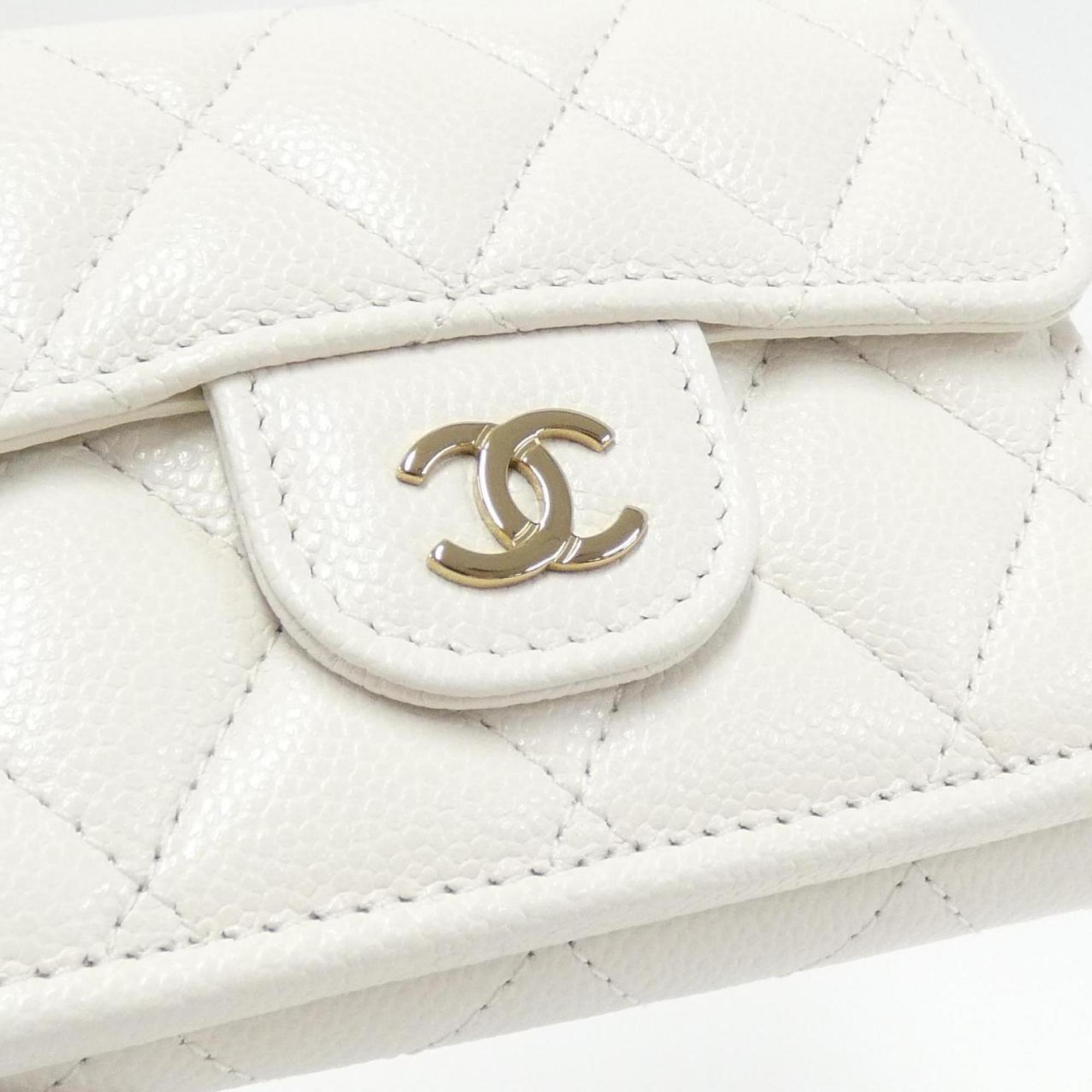 Chanel Timeless Classique Leather Wallet with Box and Dust Bag