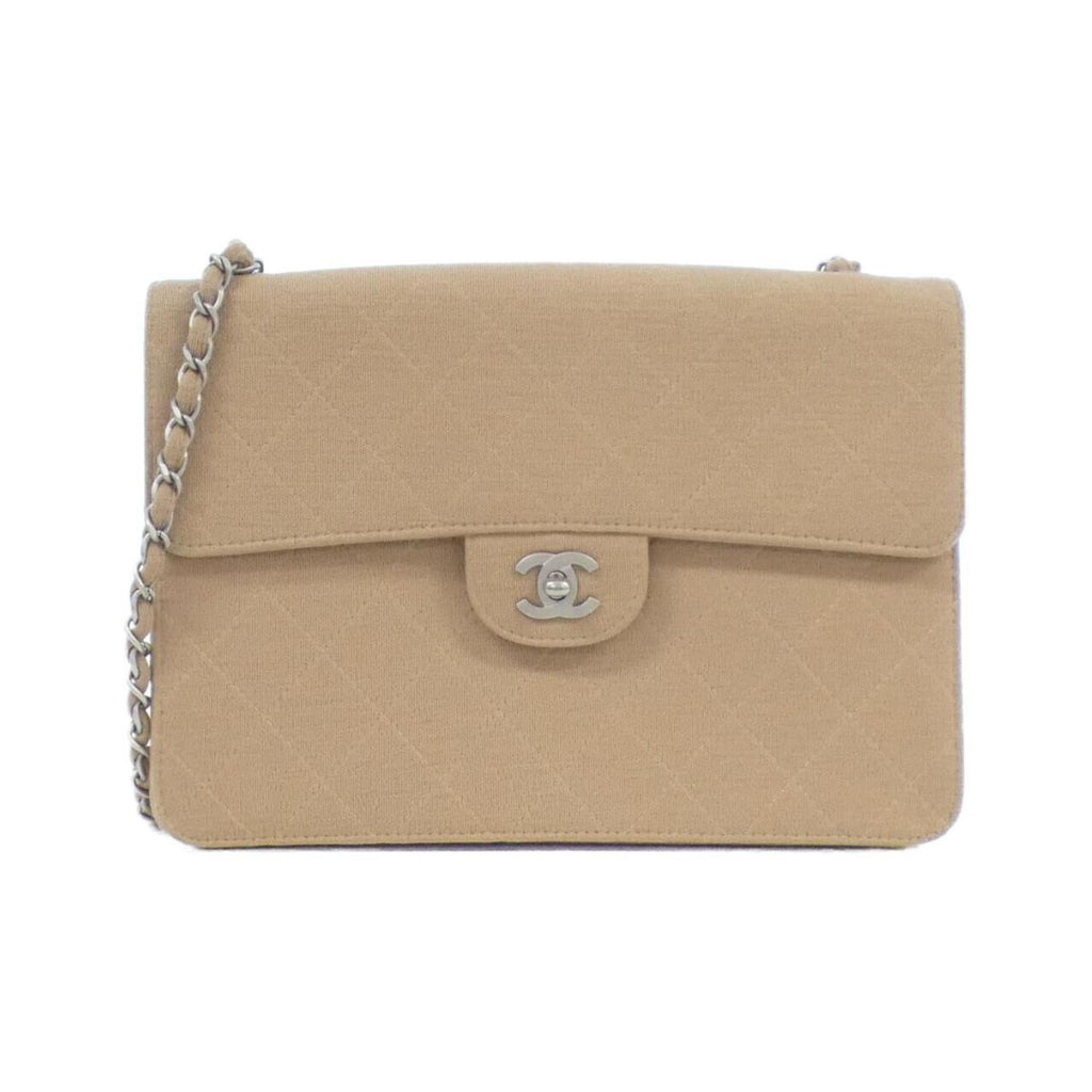 Chanel Canvas Single Flap Bag with Box and Dust Bag