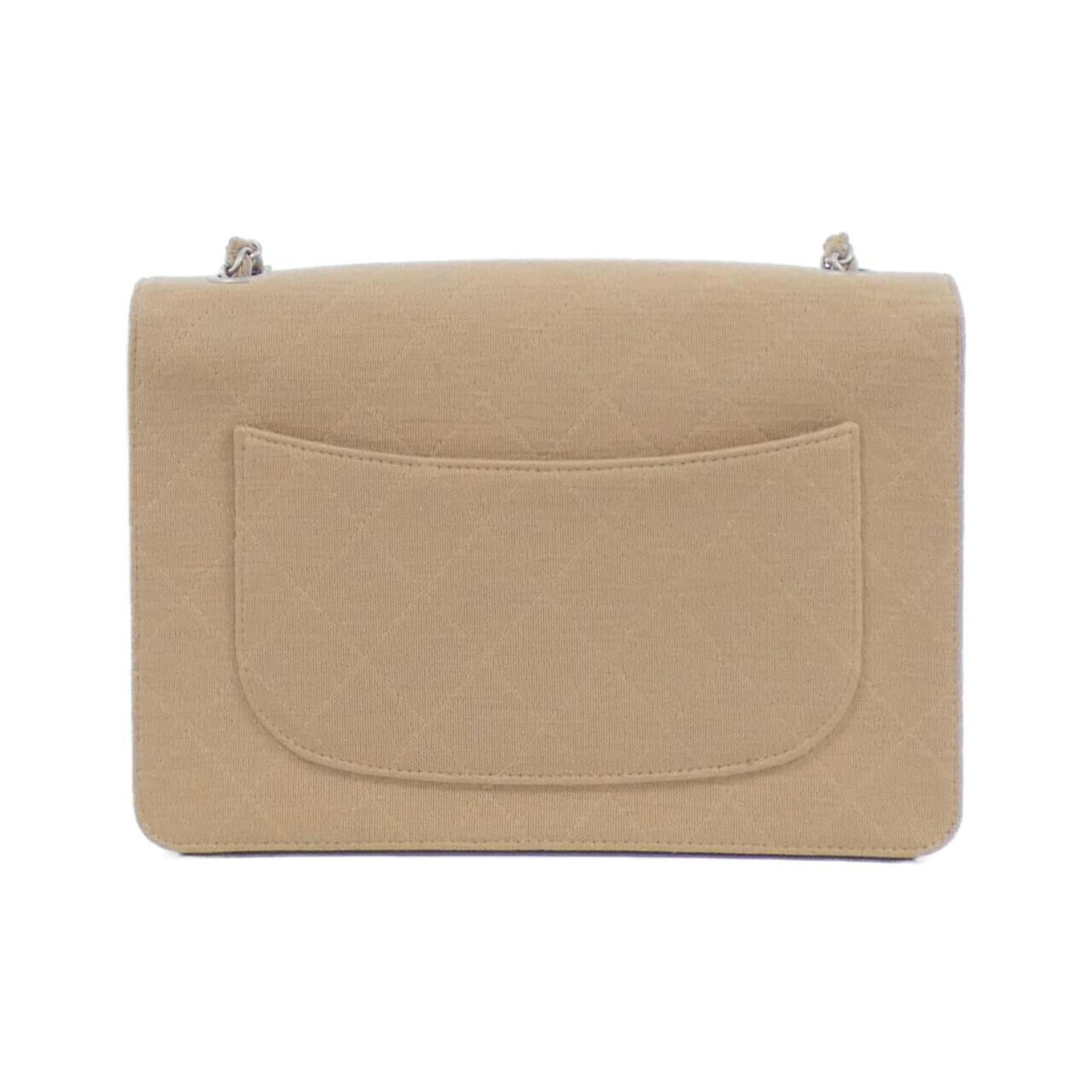Chanel Canvas Single Flap Bag with Box and Dust Bag