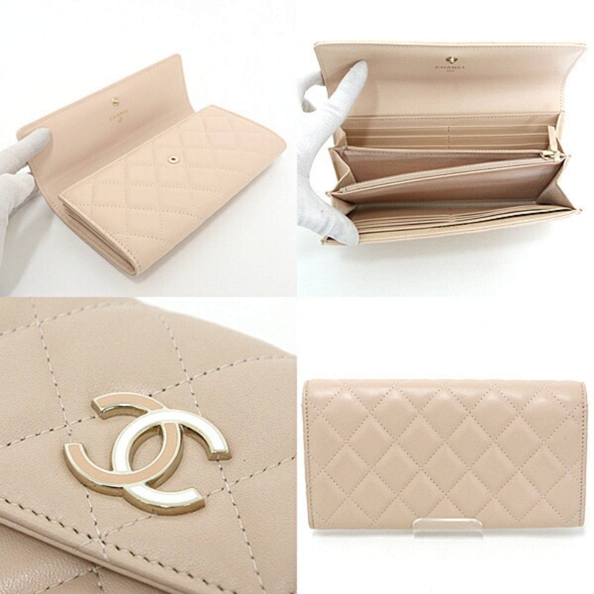Chanel Timeless Classic Leather Wallet with Box and Dust Bag