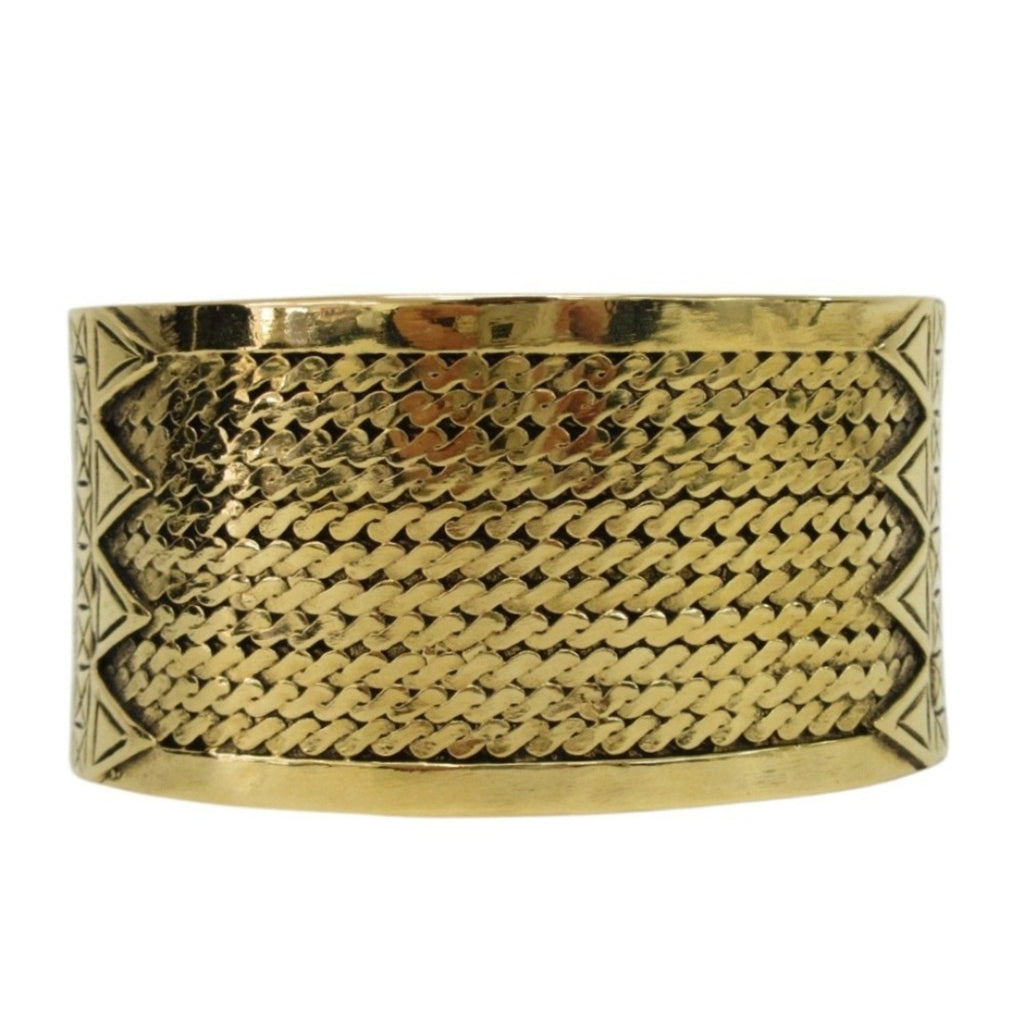 Chanel Gold Plated Bracelet with Box and Dust Bag