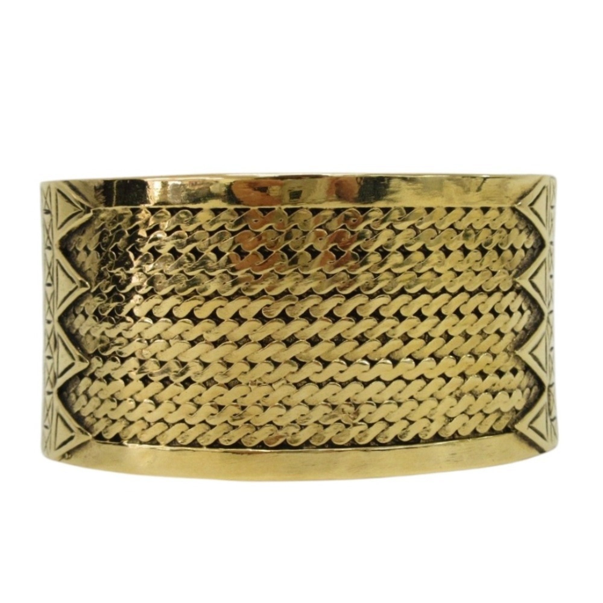 Chanel Gold Plated Bracelet with Box and Dust Bag