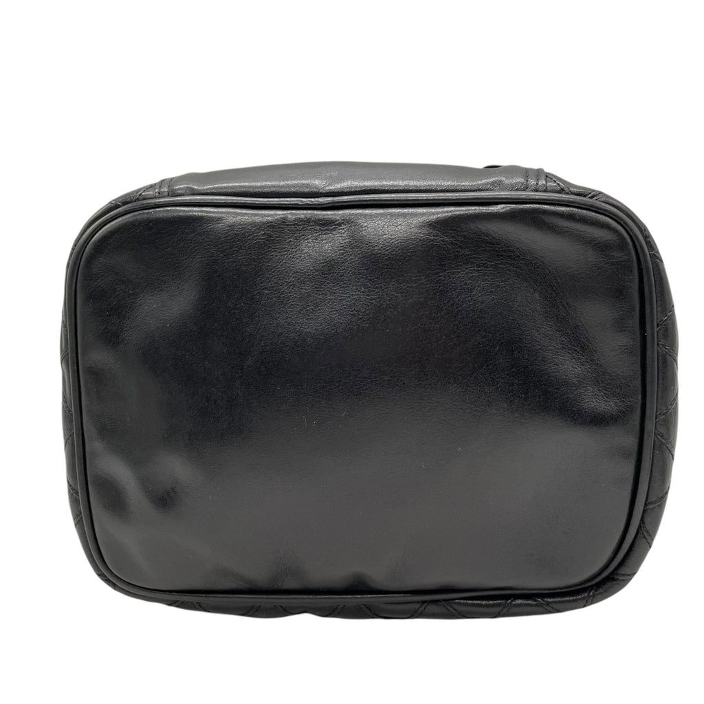 Chanel Leather Vanity Bag with  Card and Italian Craftsmanship
