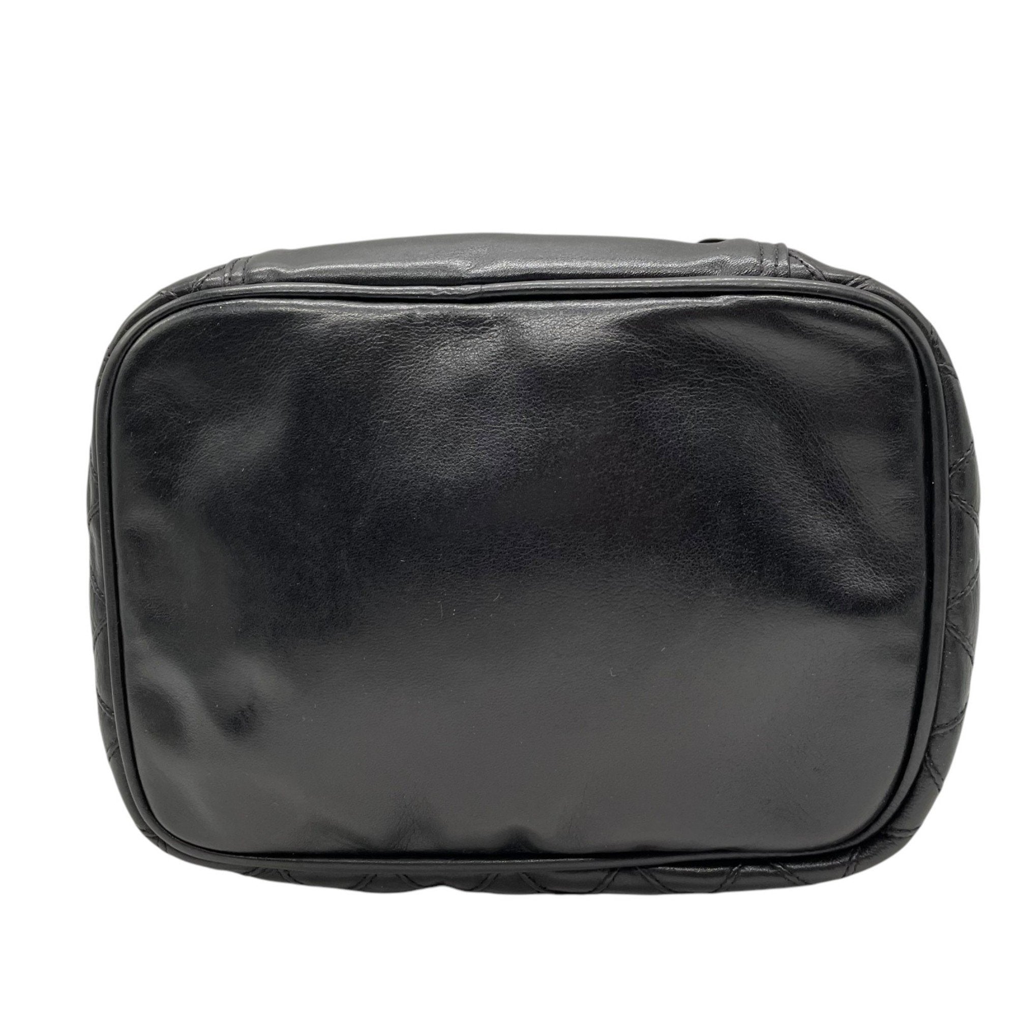 Chanel Leather Vanity Bag with  Card and Italian Craftsmanship