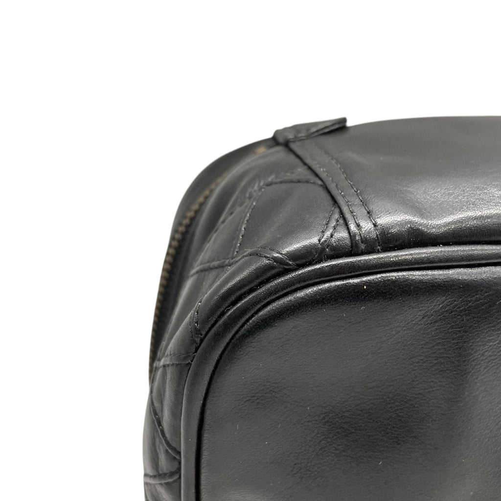 Chanel Leather Vanity Bag with  Card and Italian Craftsmanship