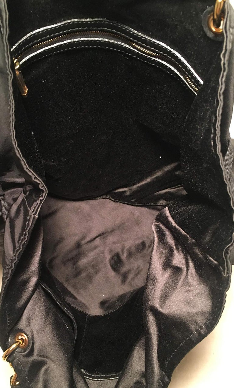 Marc Jacobs black Nylon Beaded Tropical Chappy Bird Tote