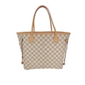 Louis Vuitton Neverfull Damier Azur MM Tote Rose Ballerine